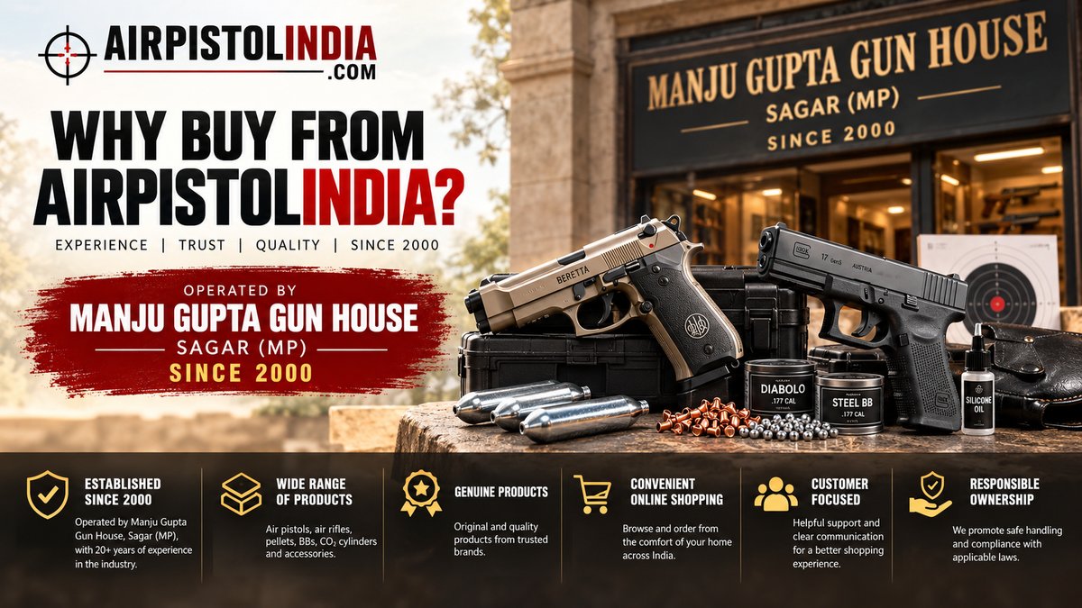 Why Buy from Airpistolindia? Experience, Trust & Quality Since 2000