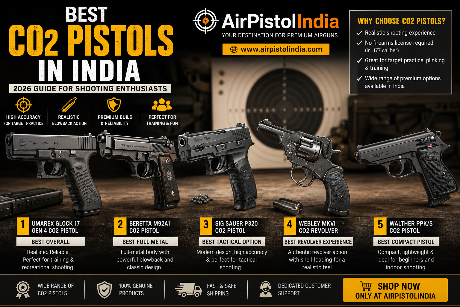 Best CO2 Pistols in India (2026 Guide)