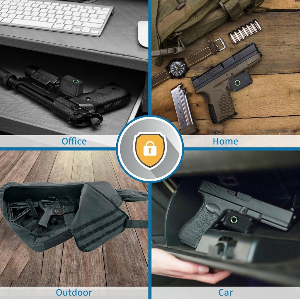 Biometric trigger lock for pistols, revolvers, shotguns