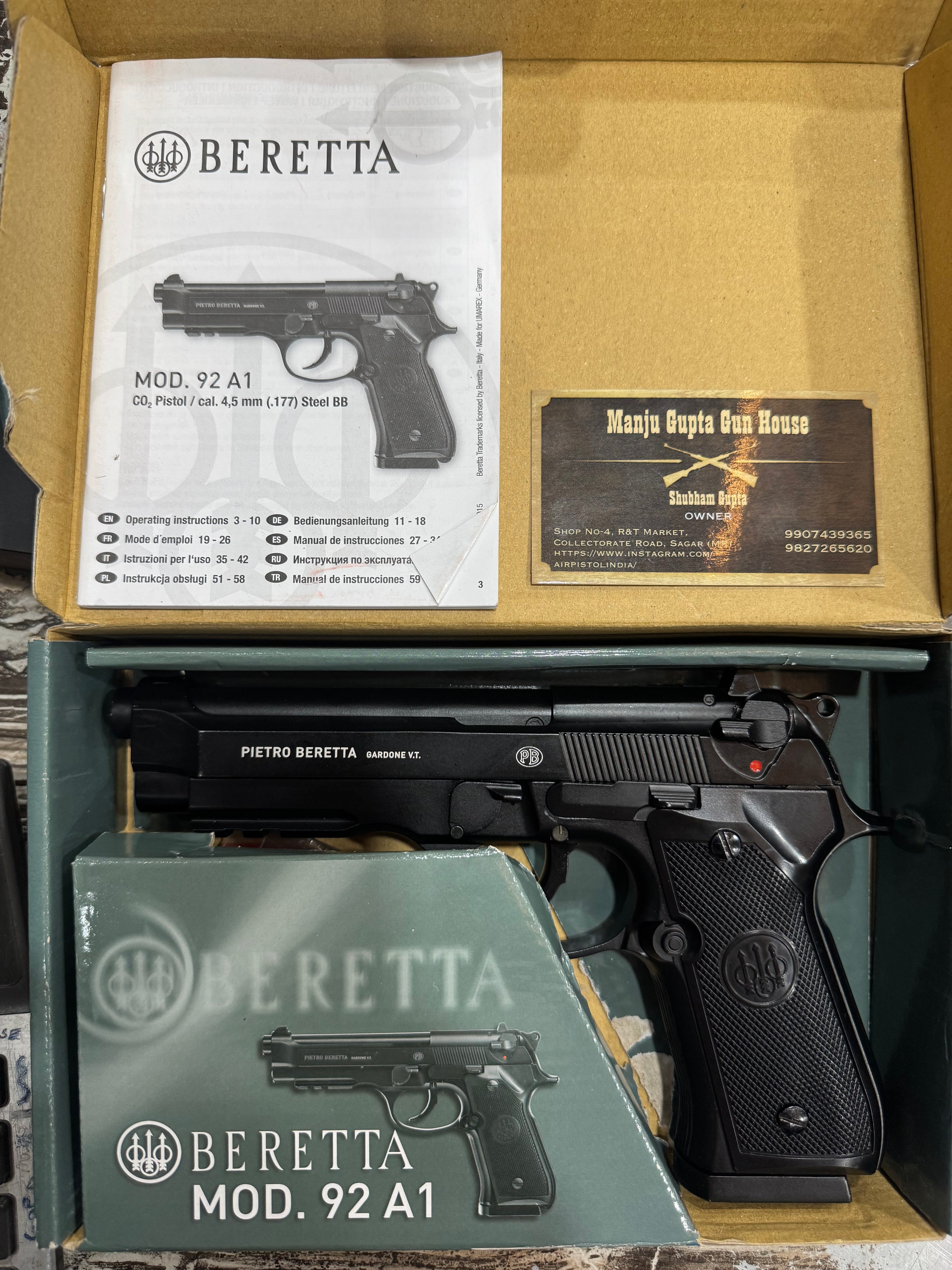 BERETTA M92 A1 CAL. 4,5 MM (.177) BB