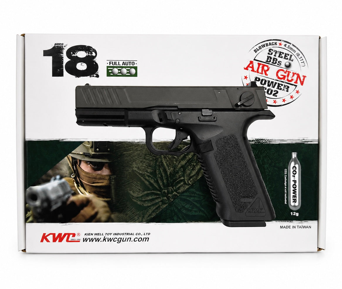 KWC K18 Full Automatic 4.5MM BB CO2 Pistol