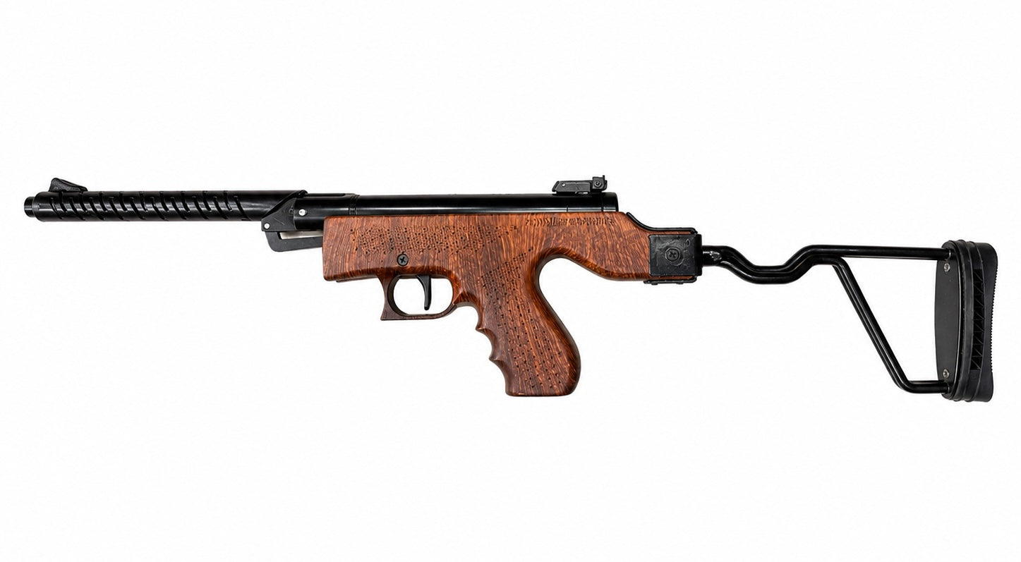 He-Man Airgun Sten Gun Wooden Finish .177 Cal Break Barrel Air Rifle by Airpistolindia