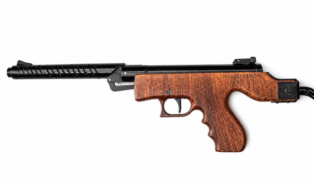 He-Man Airgun Sten Gun Wooden Finish .177 Cal Break Barrel Air Rifle by Airpistolindia