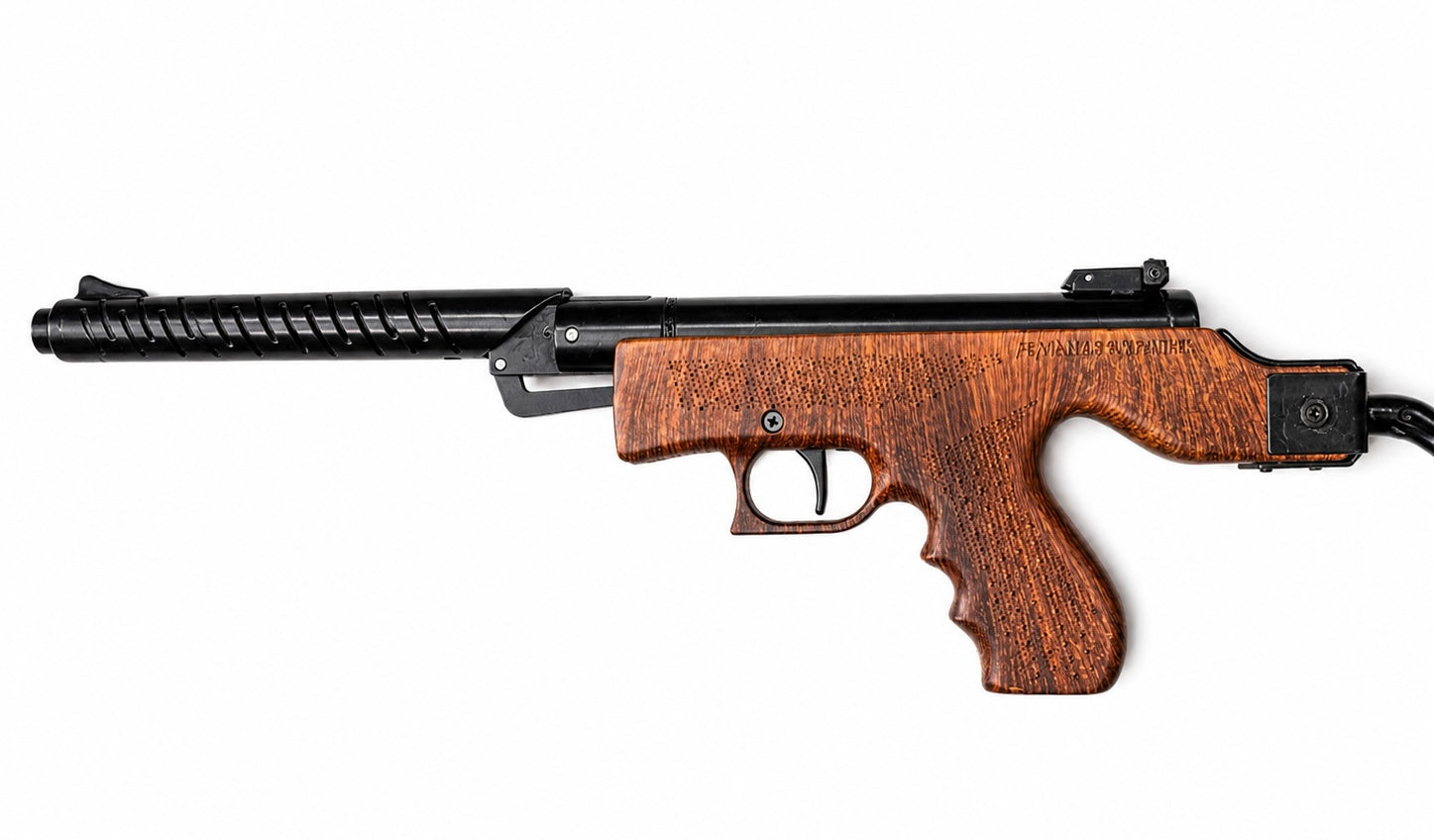 He-Man Airgun Sten Gun Wooden Finish .177 Cal Break Barrel Air Rifle by Airpistolindia