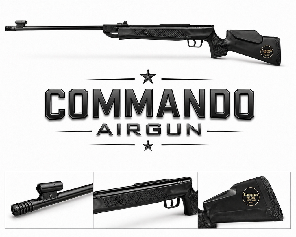 Commando Air Gun (Black Finish)