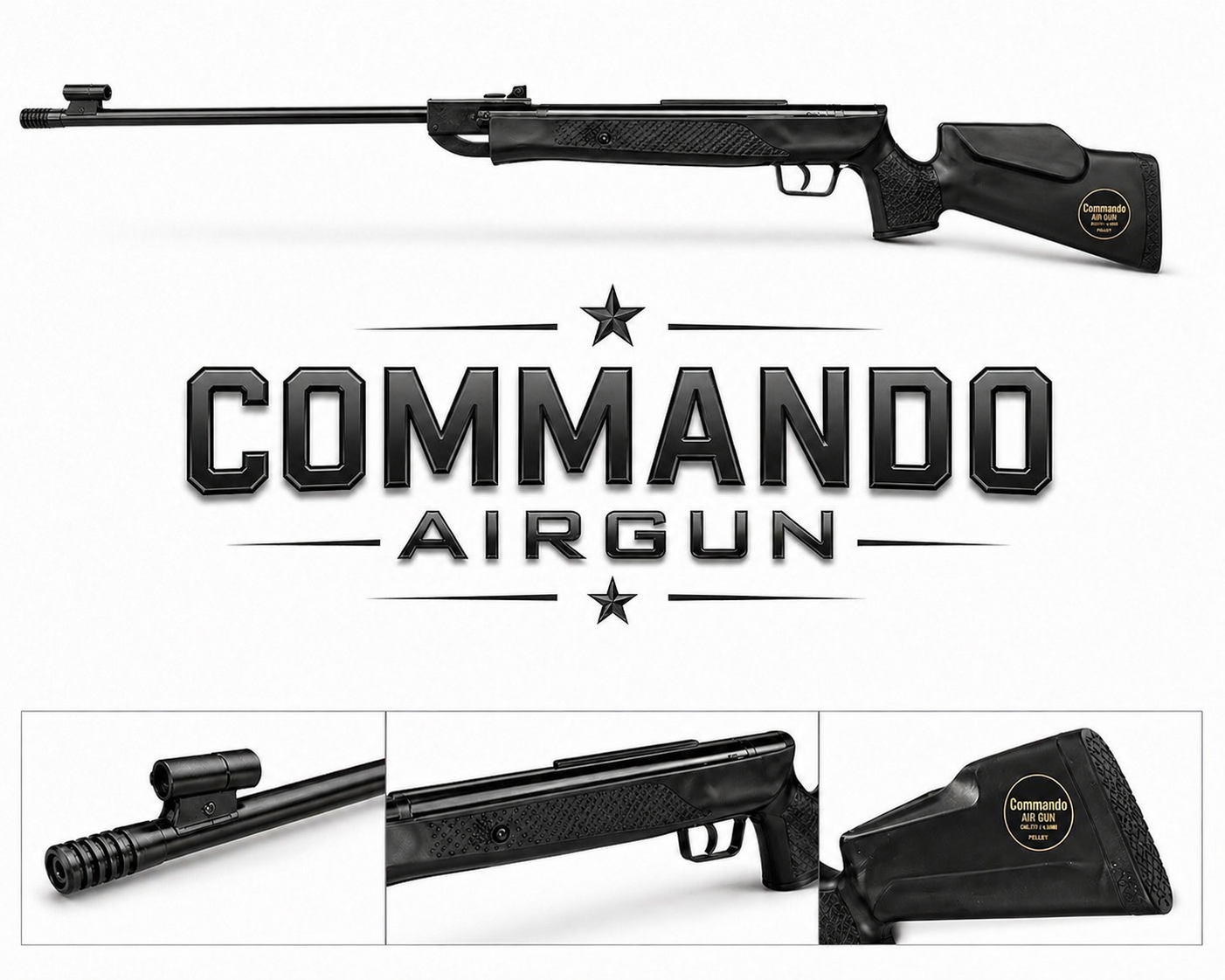 Commando Air Gun (Black Finish)