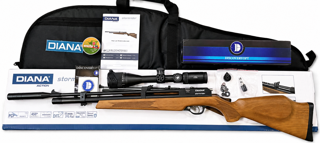 DIANA STORMRIDER GEN3 (COMBO) Including 4 Stage Pump, Telescope, Cover, Pellets.