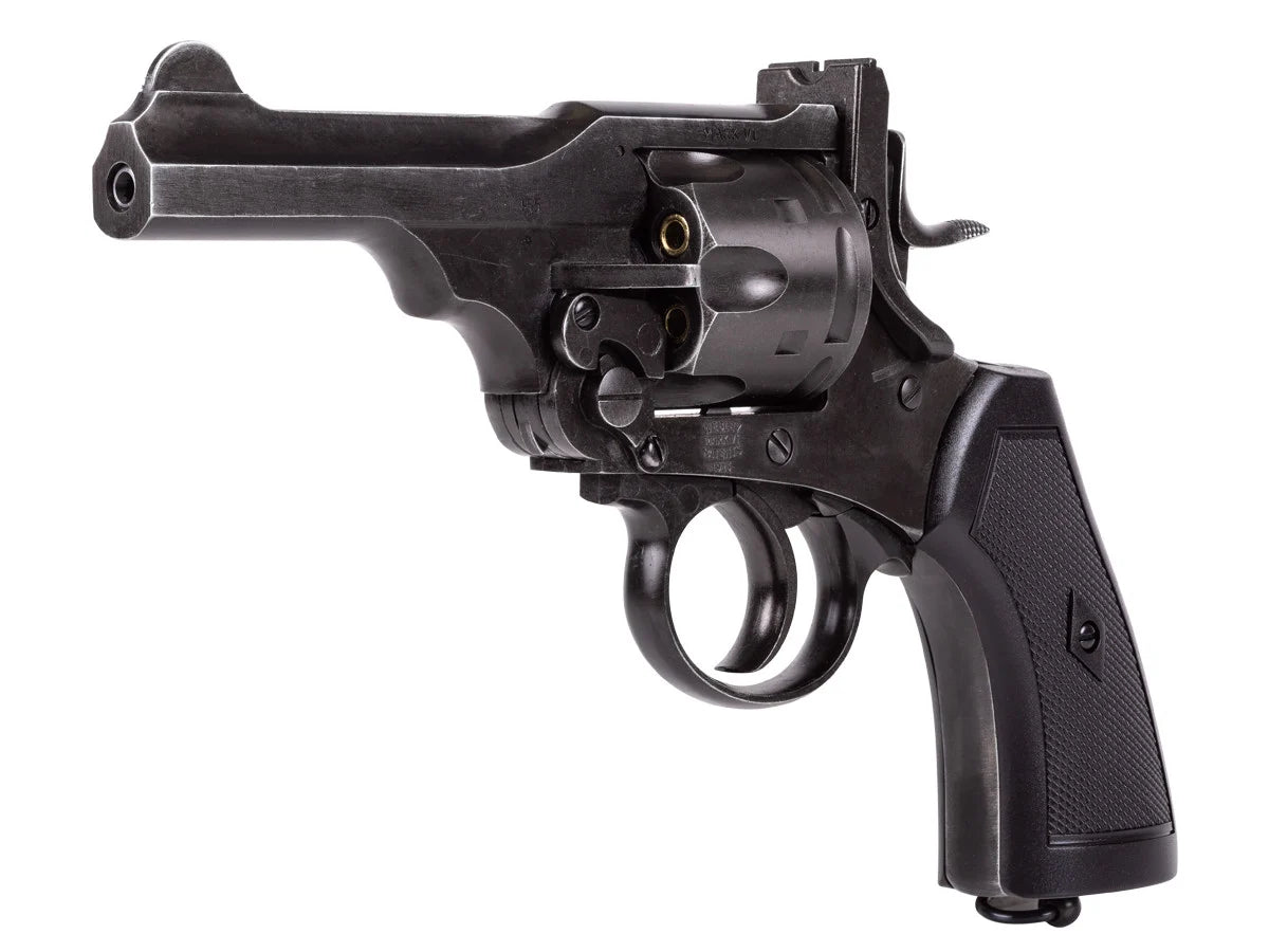 Webley MKVI 4″ Co2 Pellet Revolver | 4 inch barrel |Police model | Aged finish