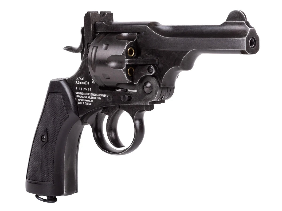 Webley MKVI 4″ Co2 Pellet Revolver | 4 inch barrel |Police model | Aged finish