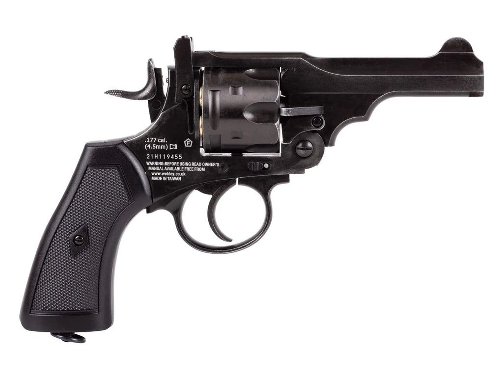 Webley MKVI 4″ Co2 Pellet Revolver | 4 inch barrel |Police model | Aged finish