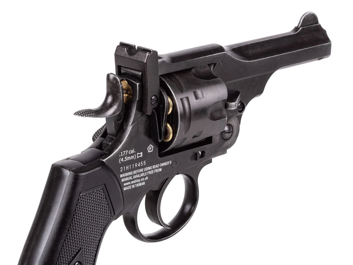 Webley MKVI 4″ Co2 Pellet Revolver | 4 inch barrel |Police model | Aged finish