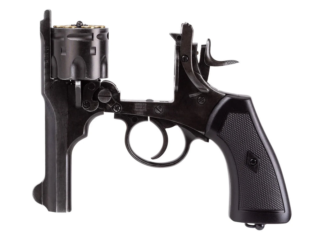 Webley MKVI 4″ Co2 Pellet Revolver | 4 inch barrel |Police model | Aged finish