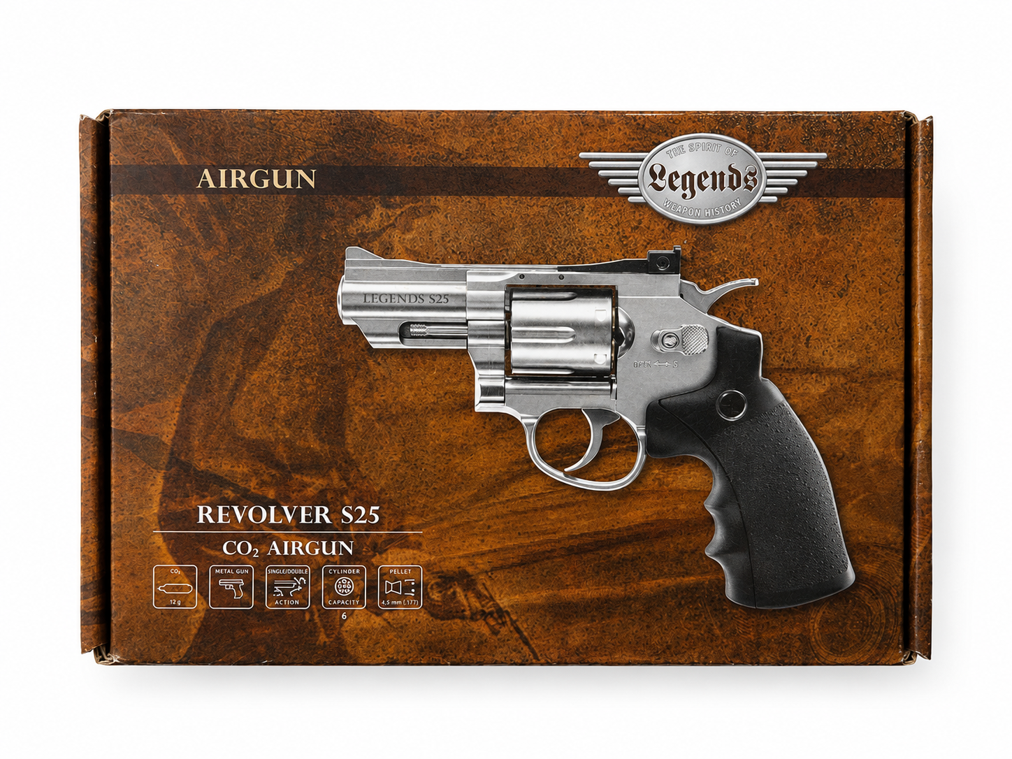 Legends S25 2.5 Inch Pellet CO2 Revolver By Airpistolindia