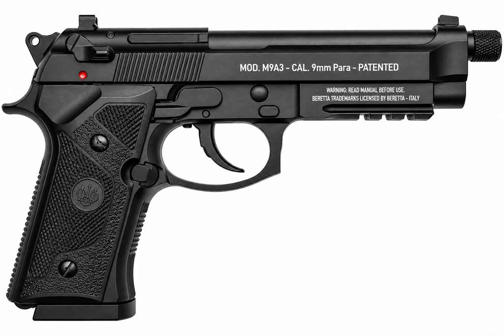 Beretta M9A3 4.5mm BB CO2 Air Pistol Left View – Airpistolindia