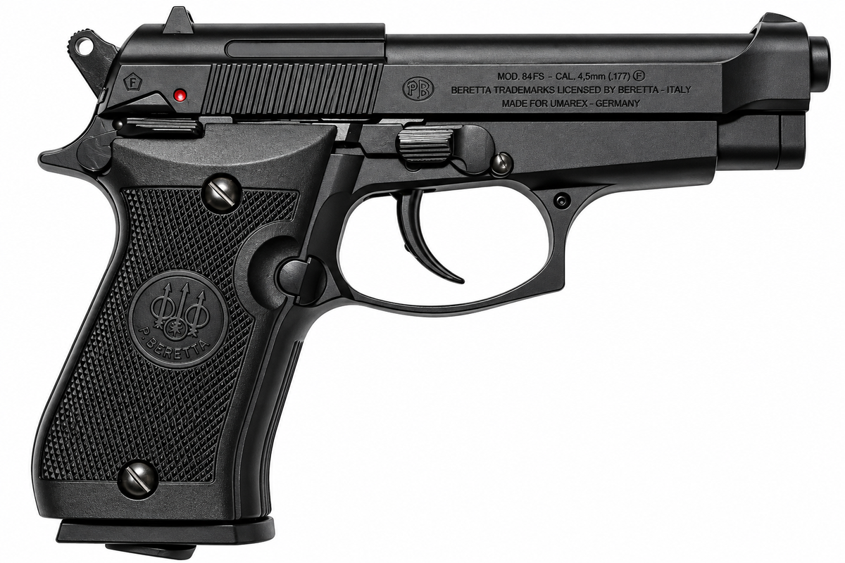 Beretta 84FS CO2 BB Air Pistol Right View – Airpistolindia